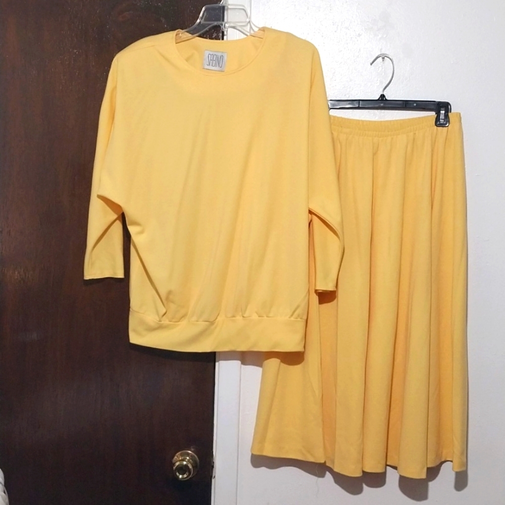 SABINO 2PC FLARE Skirt Set.